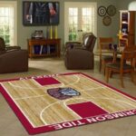 Alabama Crimson Tide Area Rug Living Room Rug Home Decor Basketball Court Ofd 28117 0
