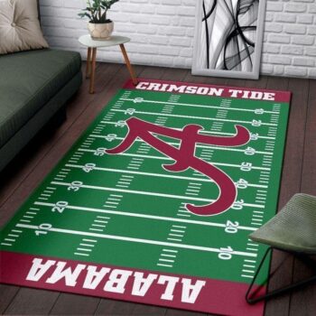 Alabama Crimson Tide Home Field Area Rugs Football Team Logo Carpet Living Room Rugs Floor Home Decor F102130 0