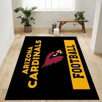 Arizona Cardinals Football Nfl Logo Area Rug For Gift Living Room Rug 0