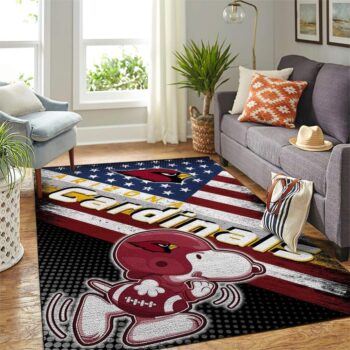 Arizona Cardinals Nfl Area Rugs American Flag Snoopy Living Room Carpet Team Logo Sports Rug Regtangle Carpet Floor Decor Home Decor 0