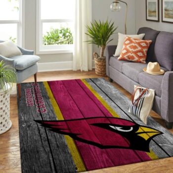 Arizona Cardinals Nfl Team Logo Area Rugs Wooden Style Living Room Carpet Sports Rug Regtangle Carpet Floor Decor Home Decor 0
