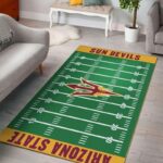 Arizona State Sun Devils Home Field Area Rug Football Team Logo Carpet Living Room Rugs Rug Regtangle Carpet Floor Decor Home Decor V17236 0