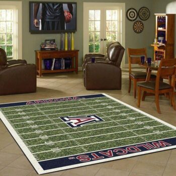 Arizona Wildcats Home Field Area Rugs Football Team Logo Carpet Living Room Rugs Floor Home Decor F102153 Rug Regtangle Decor Home Decor 0