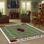 Arkansas Razorbacks Home Field Area Rug Football Team Logo Carpet Living Room Rugs Rug Regtangle Carpet Floor Decor Home Decor V17257 0