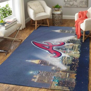 Atlanta Braves Area Rug Mlb Baseball Team Logo Carpet Living Room Rugs Rug Regtangle Carpet Floor Decor Home Decor V3672 0