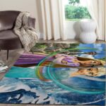 Atlanta Falcons Nfl Team Logo Skull Style Nice Gift Home Decor Rectangle Area Rug Living Room Rug Home Decor 0