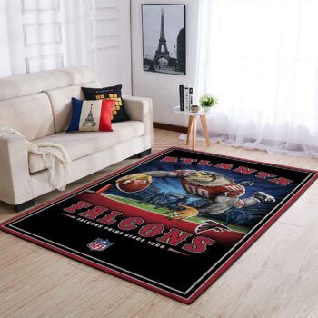 Atlanta Falcons Nfl Team Pride Rectangle Area Rug Area Rug Living Room Carpet Rug Regtangle Carpet Floor Decor Home Decor 0