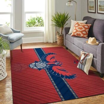 Atlanta Hawks Area Rug Nba Basketball Team Logo Carpet Living Room Rugs Rug Regtangle Carpet Floor Decor Home Decor V4645 0