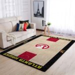 Atlanta Hawks Area Rug Nba Basketball Team Logo Carpet Living Room Rugs Rug Regtangle Carpet Floor Decor Home Decor V4648 0