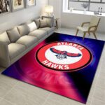 Atlanta Hawks Chargers Area Rug Nba Living Room Bedroom Carpet Basketballl Fan Cave Floor Mat Floor Mat Home Decor 0