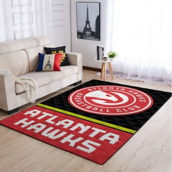 Atlanta Hawks Nba Area Rugs Team Logo Living Room Carpet Sports Rug Regtangle Carpet Floor Decor Home Decor 0