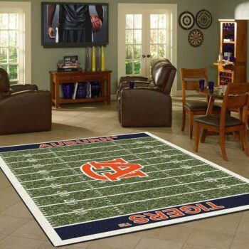 Auburn Tigers Home Field Area Rug Football Team Logo Carpet Living Room Rugs Rug Regtangle Carpet Floor Decor Home Decor 0