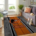 Baltimore Orioles Mlb Area Rugs Baseball Living Room Carpet Team Logo Wooden Style Home Rug Regtangle Carpet Floor Decor Home Decor 0