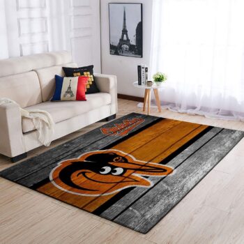 Baltimore Orioles Mlb Team Logo Area Rugs Wooden Style Living Room Carpet Sports Rug Regtangle Carpet Floor Decor Home Decor 0