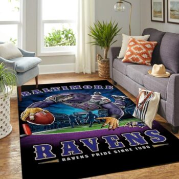 Baltimore Ravens Area Rug Nfl Football Team Logo Carpet Living Room Rugs Rug Regtangle Carpet Floor Decor Home Decor V2151 0