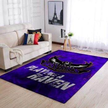 Baltimore Ravens Area Rugs Living Room Carpet Sr101202 Rug Regtangle Carpet Floor Decor Home Decor 0