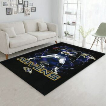 Baltimore Ravens Nfl 1 Area Rug Living Room And Bed Room Rug Rug Regtangle Carpet Floor Decor Home Decor 0