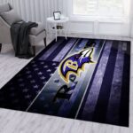 Baltimore Ravens Nfl 14 Area Rug Living Room And Bed Room Rug Rug Regtangle Carpet Floor Decor Home Decor 0