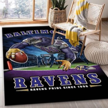 Baltimore Ravens Nfl 27 Area Rug Living Room And Bed Room Rug Rug Regtangle Carpet Floor Decor Home Decor 0