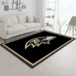 Baltimore Ravens Nfl 3 Area Rug Living Room And Bed Room Rug Rug Regtangle Carpet Floor Decor Home Decor 0