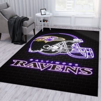 Baltimore Ravens Nfl 6 Area Rug Living Room And Bed Room Rug Rug Regtangle Carpet Floor Decor Home Decor 0