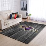 Baltimore Ravens Nfl Area Rugs Football Living Room Carpet Team Logo Wooden Home Rug Regtangle Carpet Floor Decor Home Decor 0