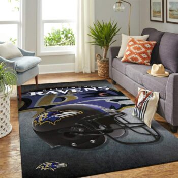 Baltimore Ravens Nfl Area Rugs Team Helmet Living Room Carpet Sports Rug Regtangle Carpet Floor Decor Home Decor 0