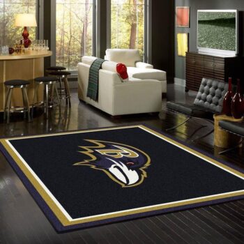 Baltimore Ravens Rug Football Rug Rug Regtangle Carpet Floor Decor Home Decor 0