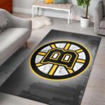 Boston Bruins Area Rug Nhl Ice Hockey Team Logo Carpet Living Room Rugs Rug Regtangle Carpet Floor Decor Home Decor V4617 0