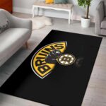 Boston Bruins Area Rugs Nhl Hockey Living Room Carpet Team Logo Floor Home Decor 2002206 Rug Regtangle Carpet Floor Decor Home Decor 0
