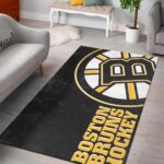 Boston Bruins Area Rugs Nhl Hockey Living Room Carpet Team Logo Floor Home Decor 3 Rug Regtangle Carpet Floor Decor Home Decor 0