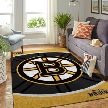 Boston Bruins Nhl Area Rugs Team Logo Living Room Carpet Sports Rug Regtangle Carpet Floor Decor Home Decor 0