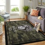Brooklyn Nets Nba Area Rugs Camo Style Living Room Carpet Team Logo Home Rug Regtangle Carpet Floor Decor Home Decor 0