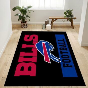 Buffalo Bills Banner Nfl 35 Area Rug Living Room And Bed Room Rug Rug Regtangle Carpet Floor Decor Home Decor 0
