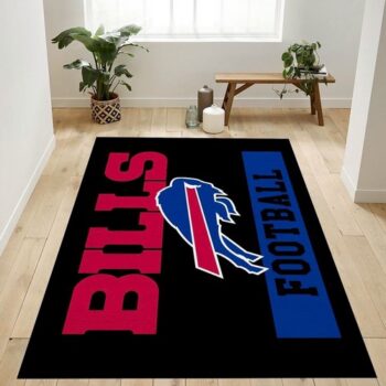 Buffalo Bills Football Nfl Logo Area Rug For Gift Bedroom Rug Us Gift 0