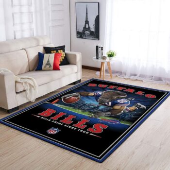 Buffalo Bills Nfl Team Pride Rectangle Area Rug Area Rug Living Room Carpet Rug Regtangle Carpet Floor Decor Home Decor 0