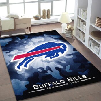 Buffalo Bills Rug Area Rug American Football Floor Carpet Nfl Decor Sport Decor 0