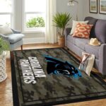Carolina Panthers Living Room Area No2371 Rug Living Room Area Rug Home Decor 0