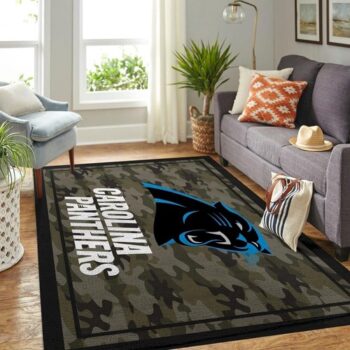 Carolina Panthers Living Room Area No2371 Rug Living Room Area Rug Home Decor 0