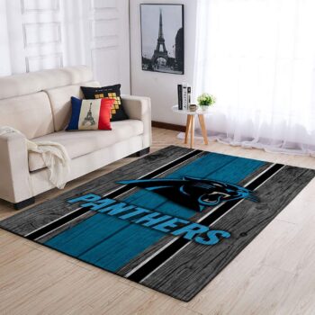 Carolina Panthers Nfl Area Rugs Football Living Room Carpet Team Logo Wooden Style Home Rug Regtangle Carpet Floor Decor Home Decor 0