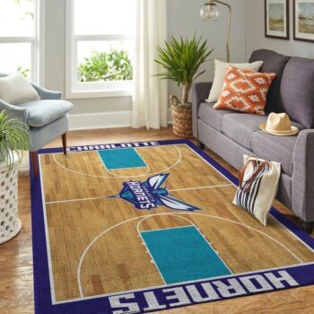 Charlotte Hornets Area Rug Nba Basketball Team Logo Carpet Living Room Rugs Rug Regtangle Carpet Floor Decor Home Decor V6630 0