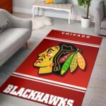 Chicago Blackhawks Area Rug Nhl Ice Hockey Team Logo Carpet Living Room Rugs Rug Regtangle Carpet Floor Decor Home Decor V5035 0