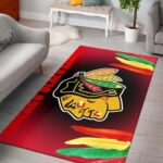 Chicago Blackhawks Area Rugs Nhl Hockey Living Room Carpet Team Logo Floor Home Decor 01 Rug Regtangle Carpet Floor Decor Home Decor 0