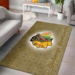 Chicago Blackhawks Area Rugs Nhl Hockey Living Room Carpet Team Logo Floor Home Decor 04 Rug Regtangle Carpet Floor Decor Home Decor 0