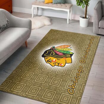 Chicago Blackhawks Area Rugs Nhl Hockey Living Room Carpet Team Logo Floor Home Decor 04 Rug Regtangle Carpet Floor Decor Home Decor 0