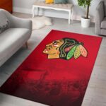 Chicago Blackhawks Area Rugs Nhl Hockey Living Room Carpet Team Logo Floor Home Decor Rug Regtangle Carpet Floor Decor Home Decor 0