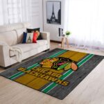 Chicago Blackhawks Nhl Area Rugs Team Logo Living Room Carpet Sports Rug Regtangle Carpet Floor Decor Home Decor 0