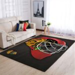 Chicago Blackhawks Nhl Area Rugs Team Logo Style Living Room Carpet Sports Rug Regtangle Carpet Floor Decor Home Decor 0