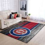 Chicago Cubs Mlb Team Logo Area Rugs Wooden Style Living Room Carpet Sports Rug Regtangle Carpet Floor Decor Home Decor 0