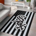Chicago White Sox Area Rug Mlb Baseball Team Logo Carpet Living Room Rugs Rug Regtangle Carpet Floor Decor Home Decor V601 0